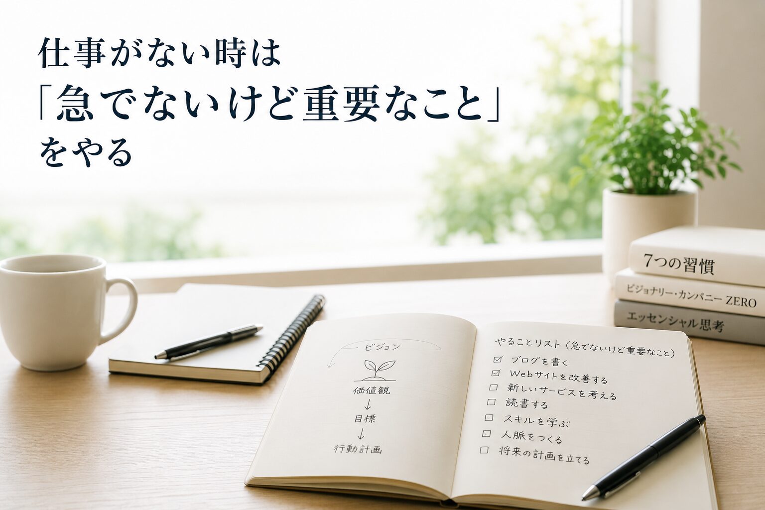 仕事がない時にするべきこと、ある時にしてはいけないこと